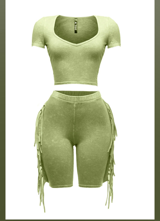 Fringe Biker Set