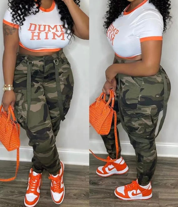 Camouflage Cargo Joggers